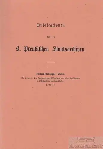 Buch: Die Verhandlungen Schwedens und seiner Verbündeten mit... Irmer, Georg