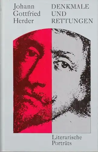 Buch: Denkmale und Rettungen, Herder, Johann Gottfried. 1978, Aufbau Verlag