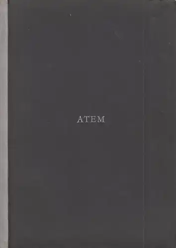 Buch: Atem. Bonsack, Wilfried M., ca. 1988, Privatdruck