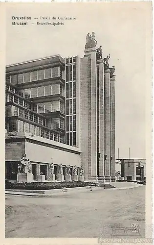 AK Brussel. Eeuwfeestpaleis. ca. 1914, Postkarte. Serien Nr, ca. 1914