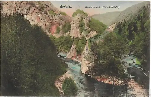 AK Bodetal. Heuscheune. ca. 1915, Postkarte. Ca. 1915, gebraucht, gut