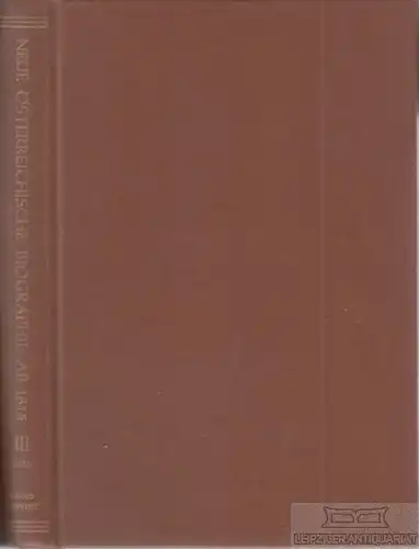 Buch: Neue Österreichische Biographie ab 1815, Große Österreicher. Band III