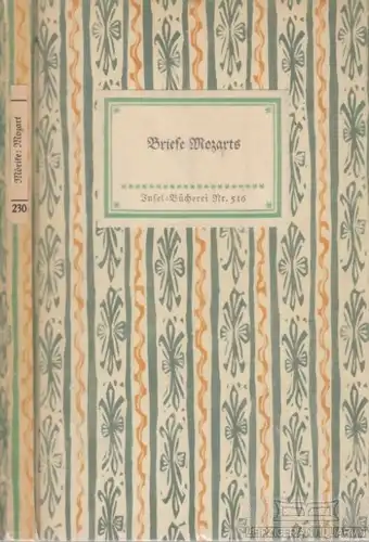 Insel-Bücherei, Briefe Mozarts, Mell, Max. 1956, Insel-Verlag, gebraucht, gut