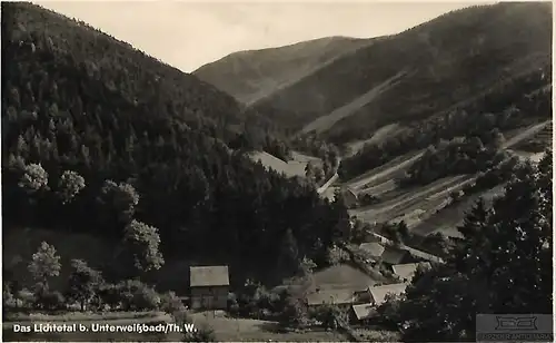 AK Das Lichtetal b. Unterweißbach. Thür. ca. 1950, Postkarte. Ca. 1950