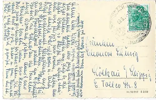 AK Das Lichtetal b. Unterweißbach. Thür. ca. 1950, Postkarte. Ca. 1950