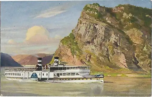 AK Köln. Düsseldorfer Rheindampfschifffahrt. Loreley. ca. 1920, Postkarte. 1920