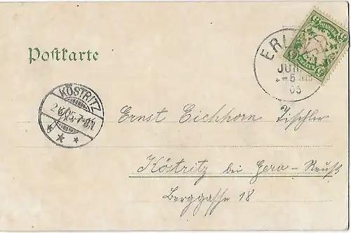 AK Gruss aus Andechs. ca. 1905, Postkarte. Ca. 1905, gebraucht, gut