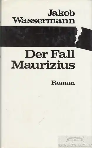 Buch: Der Fall Maurizius, Wassermann, Jakob, Bertelsmann Club, Roman