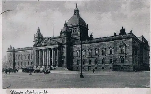 AK Leipzig. Reichsgericht. ca. 1941, Postkarte. 1941, gebraucht, gut