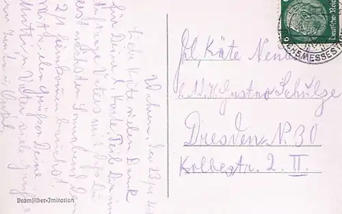 AK Leipzig. Reichsgericht. ca. 1941, Postkarte. 1941, gebraucht, gut