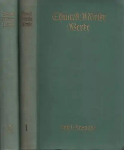 Buch: Werke, Mörike, Eduard. 2 Bände, 1941, Insel-Verlag, gebraucht, gut