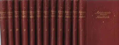 Buch: Meisterwerke neuerer Novellistik 1-12. Lennemann, W., Hesse & Becker