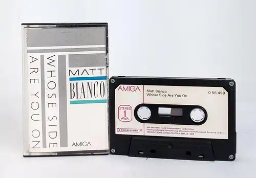 MC: Matt Bianco - Whose Side Are You On, 1984, AMIGA 0 56 499, Musikkassette