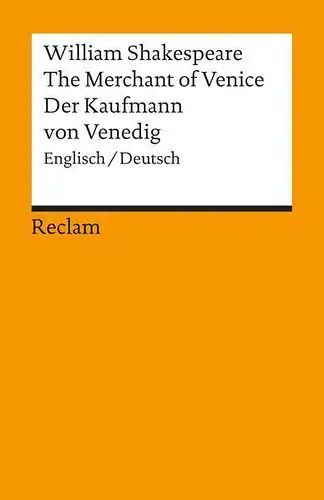 Buch: The Merchant of Venice / Der Kaufmann von Venedig, Shakespeare, William