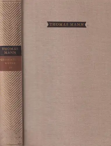 Buch: Gesammelte Werke Band IV -  Joseph in Ägypten. Mann, Thomas, 1965, Aufbau