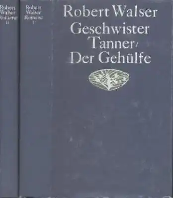 Buch: Die Romane. Walser, Robert, 1984, Volk und Welt, gebraucht, gut