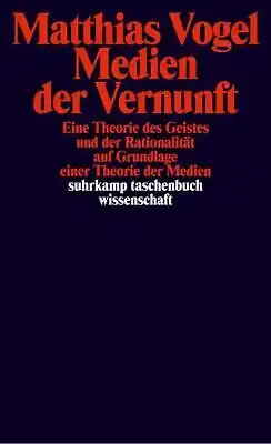 Buch: Medien der Vernunft, Vogel, Matthias, 2001, Suhrkamp, gebraucht, gut
