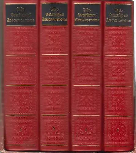 Buch: Altdeutsches Decamerone, 4 Bände. Spiewok, W., 1985, Rütten & Loening