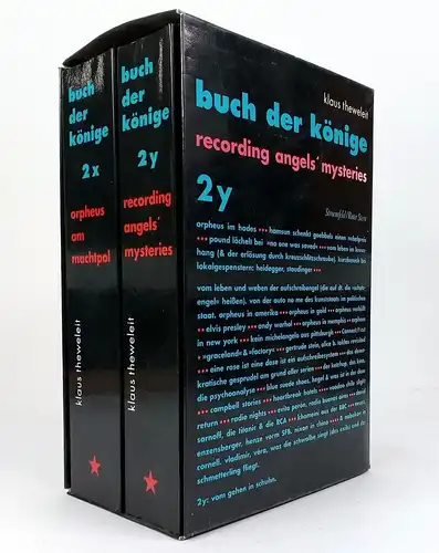 Buch: Das Buch der Könige. Theweleit, Klaus, 2 Bände, 1996, Stroemfeld Verlag