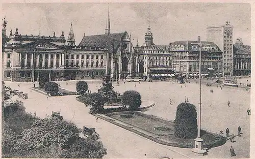 AK Leipzig Augustusplatz, Postkarte, gebraucht, gut