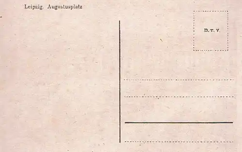 AK Leipzig Augustusplatz, Postkarte, gebraucht, gut