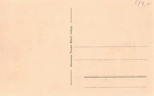 AK Leipzig. Neues Rathaus, Aufgang, Postkarte, Warenhaus Theodor Althoff