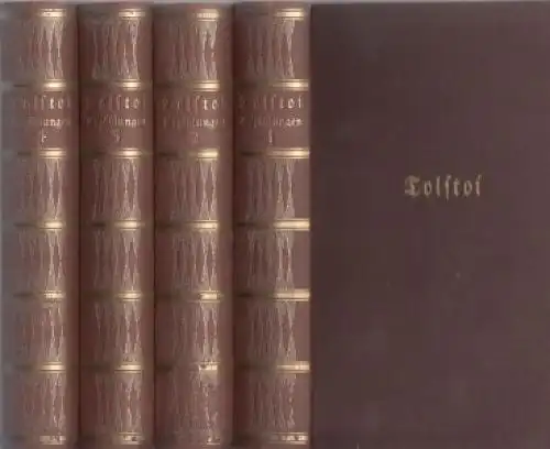 Buch: Erzählungen, Tolstoi, L. N. 4 Bände, ca. 1924, Insel-Verlag