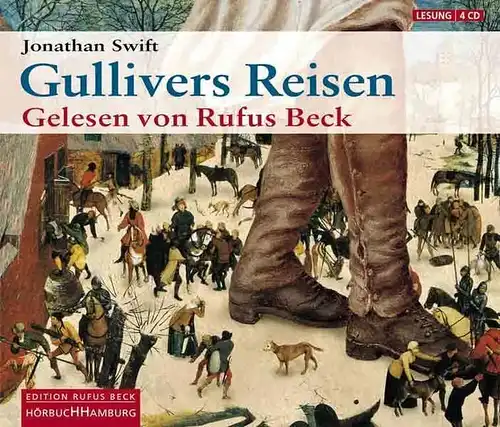 CD-Box: Jonathan Swift -Gullivers Reisen. Gekürzte Lesung von Rufus Beck