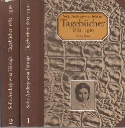 Buch: Tagebücher 1862-1910, Tolstaja, Sofja Andrejewna. 2 Bände, 1988