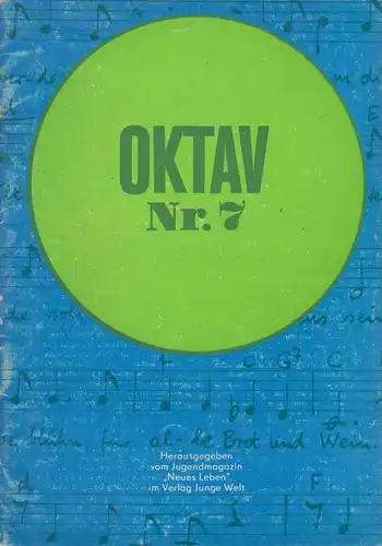 Heft: Oktav Nr. 7. Wunderlich, Roland / Hönig, Bernhard, 1969, Verlag Junge Welt