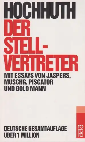 Buch: Der Stellvertreter, Hochhuth, Ruth, 2009, Rowohlt Taschenbuch Verlag