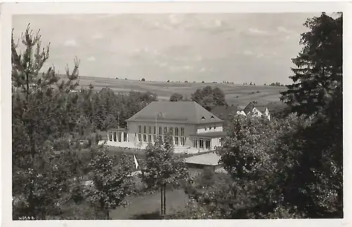 AK Radiumbad Brambach. Festhalle. ca. 1954, Verlag Schiffmann, gebraucht, gut