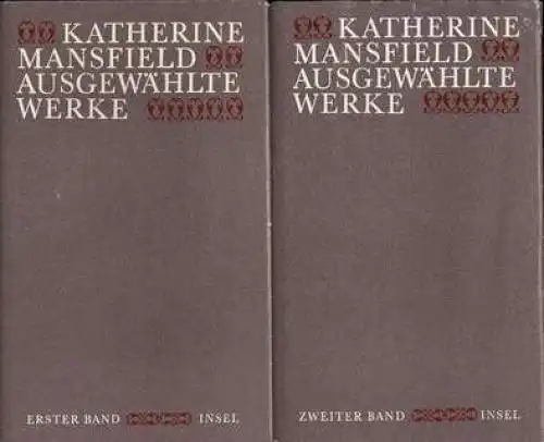 Buch: Ausgewählte Werke, Mansfield, Katherine. 2 Bände, 1983, Insel Verlag