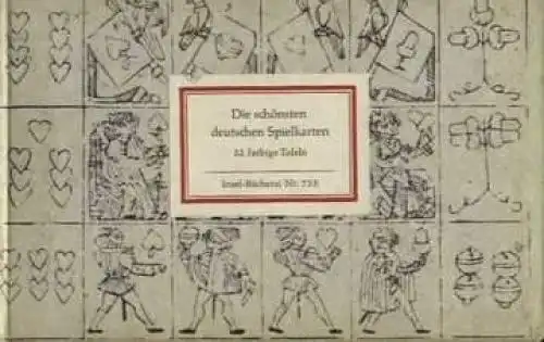 Insel-Bücherei 755, Die schönsten deutschen Spielkarten, Rosenfeld. 1964