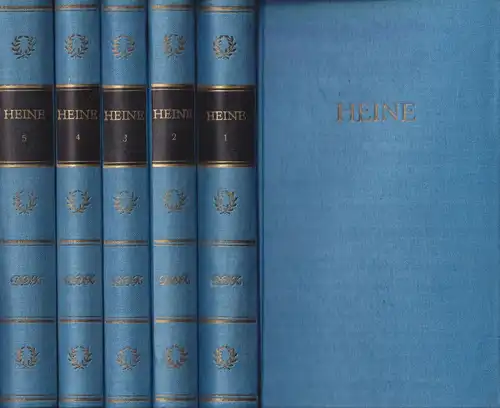Buch: Heines Werke in fünf Bänden, Heine, Heinrich. 5 Bände, BDK, 1964, Aufbau