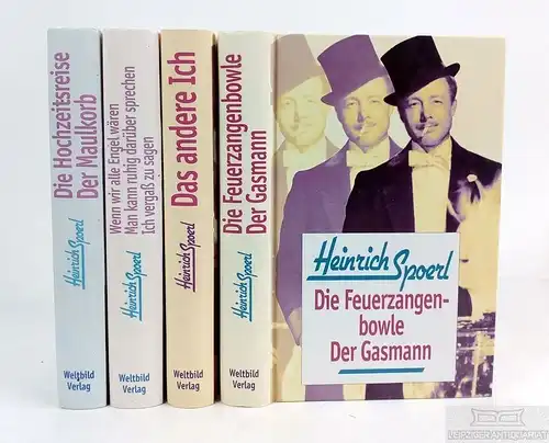 4 Bücher Heinrich Spoerl, Romane, Feuerzangenbowle, Weltbild, 4 Bände
