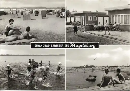 AK Strandbad Barleber See Magdeburg. ca. 1973, gebraucht, gut