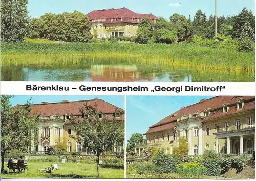 AK Bärenklau Genesungsheim Georgi Dimitroff. ca. 1986, gebraucht, gut 314399