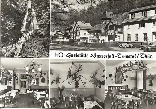 AK HO Gaststätte Wasserfall Trusetal. Thüringen. ca. 1974, gebraucht, gut