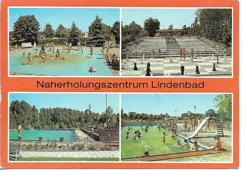 AK Naherholungszentrum Lindenbad. ca. 1986, gebraucht, gut
