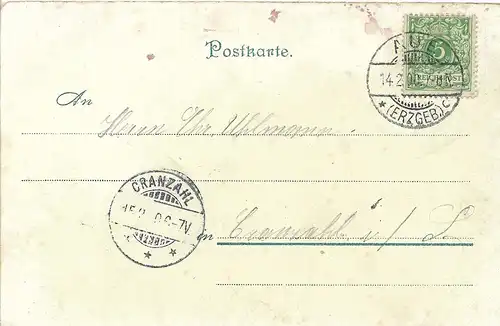 AK Drei Kinder mit Kostüm. ca. 1900, Postkarte, gebraucht, gut