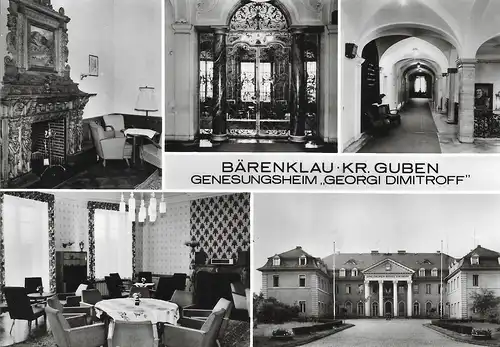 AK Bärenklau Kr. Guben. Genesungsheim Georgie Dimitroff. ca. 1986, gebrau 314479