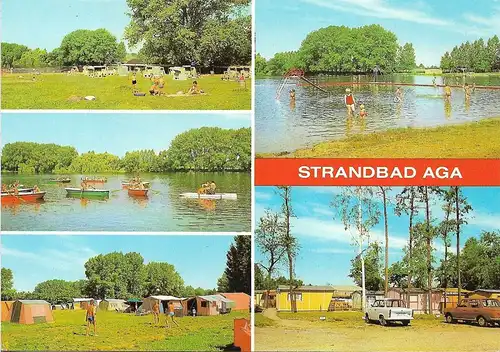 AK Strandbad AGA. ca. 1982, gebraucht, gut