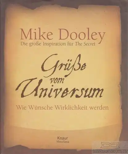 Buch: Grüße vom Universum, Dooley, Mike. 2008, Knaur Verlag, gebraucht, gut