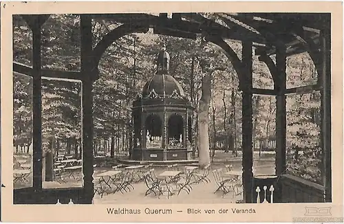 AK Waldhaus Querum. Blick von der Veranda. ca. 1914, Postkarte. Serien Nr