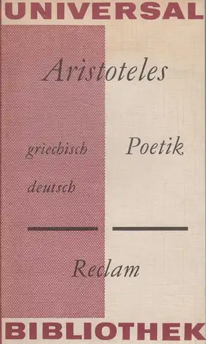 Buch: Poetik, Aristoteles. Reclams Universal-Bibliothek, 1979, gebraucht, gut