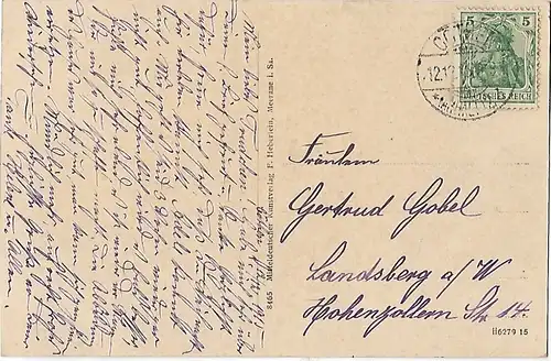 AK Cöthen i. Anhalt. Partie am Schloss ca. 1913, Postkarte. Ca. 1913