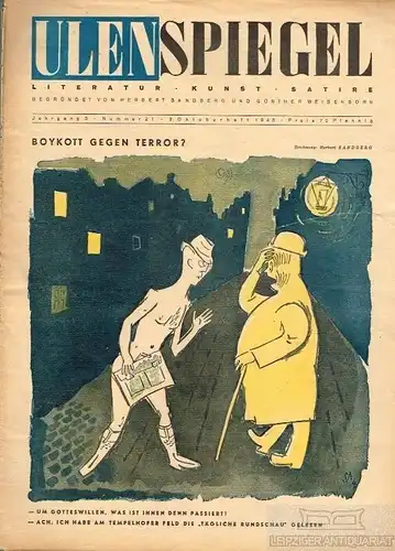 Ulenspiegel, Jahrgang 3, Nr. 21, 1948, Sandberg, Herbert u.a. 1948