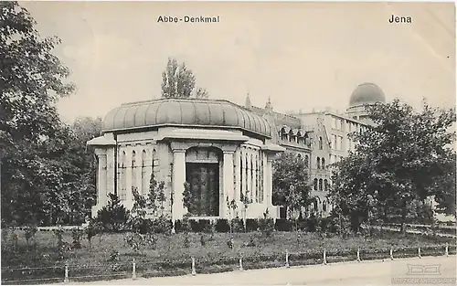 AK Jena. Abbe Denkmal ca. 1912, Postkarte. Serien Nr, ca. 1912, gebraucht, gut