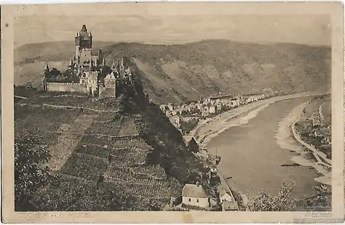 AK Chochem a.d. Mosel. Burg. ca. 1914, Postkarte. Ca. 1914, gebraucht, gut